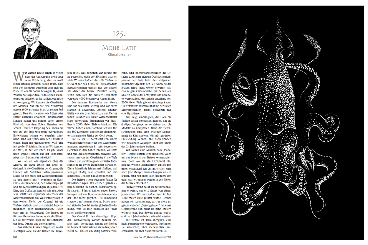 Mojib Latif, Friedrich Schorlemmer, Andreas Dorau, Reinhold Messner, Michel Comte, Wolfgang Schäuble, Katrin Sass, Lars Hinrichs