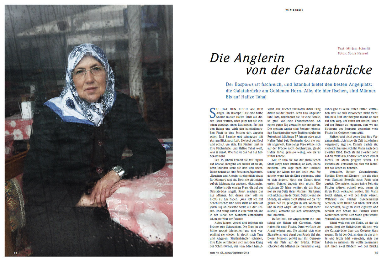 Die Anglerin von der Galatabrücke