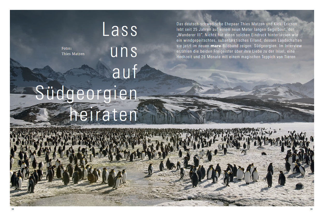 Lass uns auf Südgeorgien heiraten