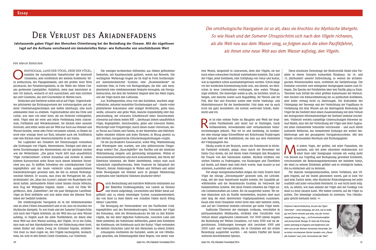 Der Verlust des Ariadnefadens