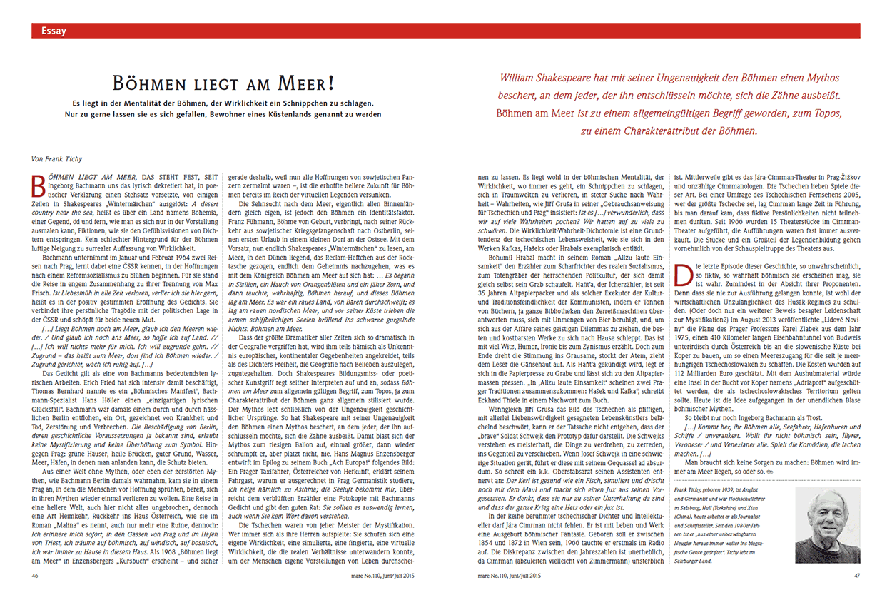 „Böhmen liegt am Meer!“