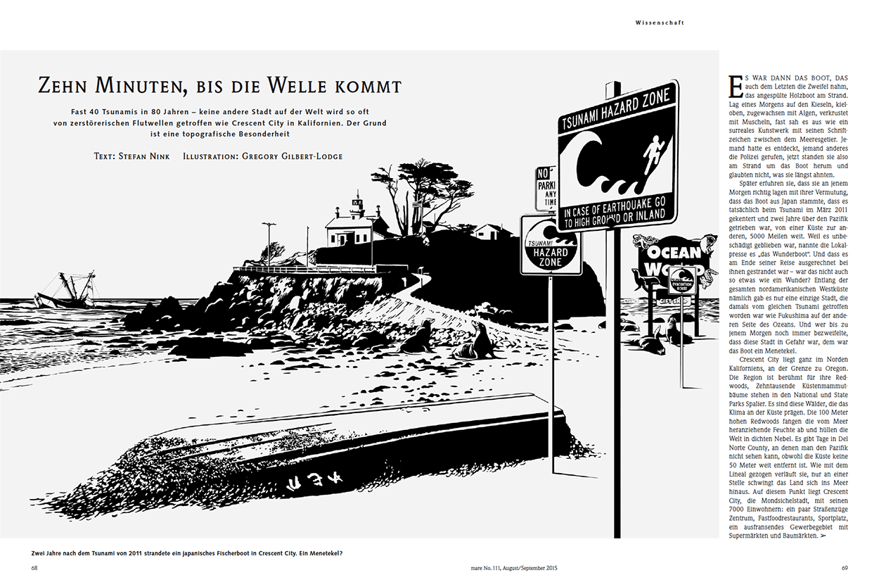 Zehn Minuten, bis die Welle kommt