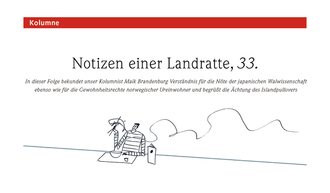 Notizen einer Landratte, 33.