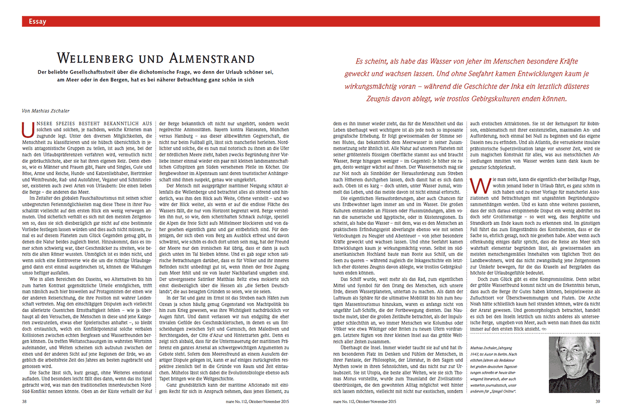 Wellenberg und Almenstrand