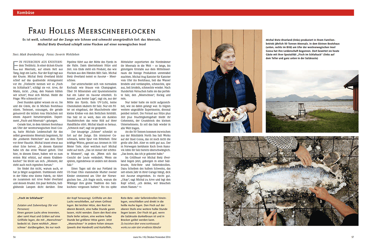 Frau Holles Meerschneeflocken