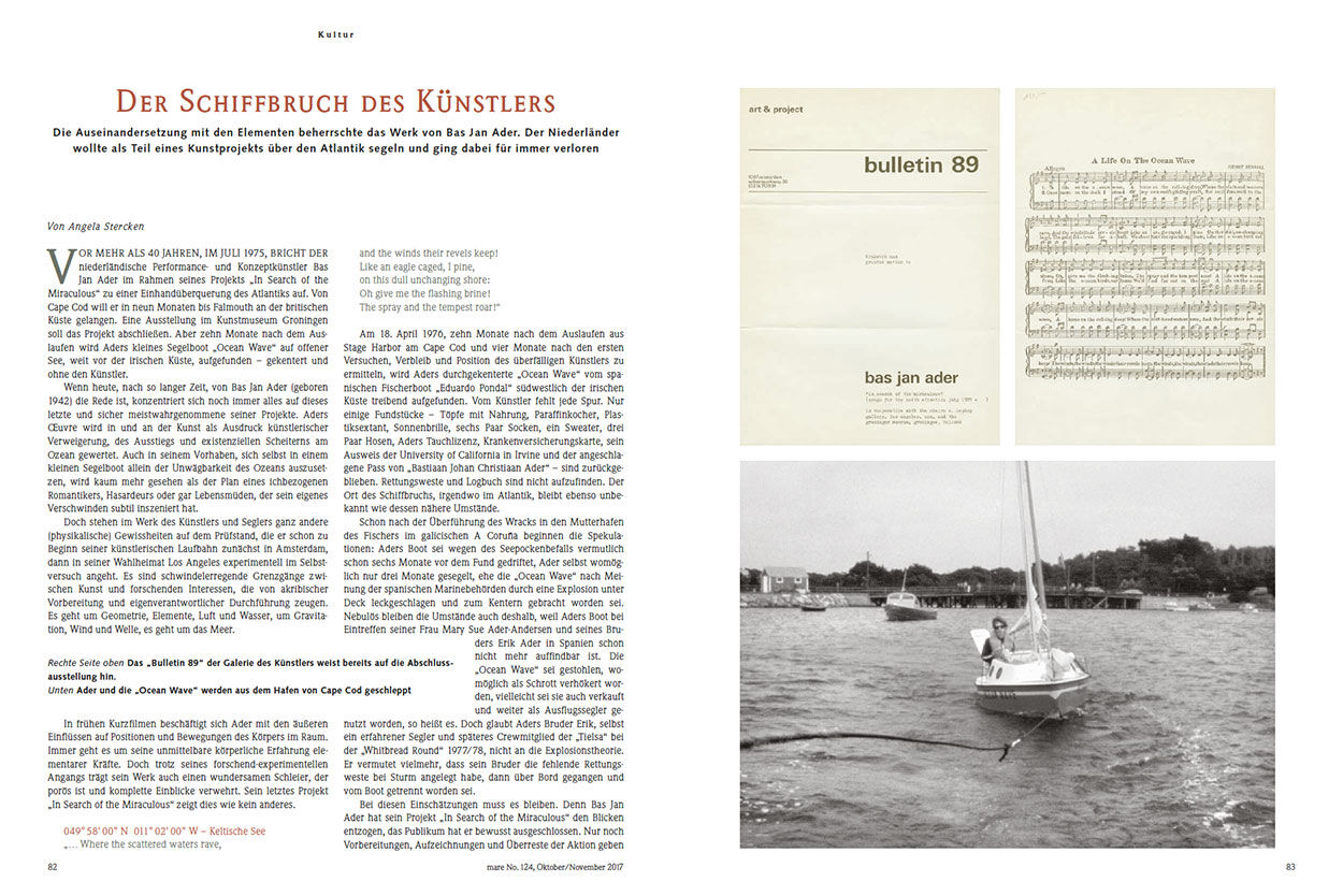 Der Schiffbruch des Künstlers