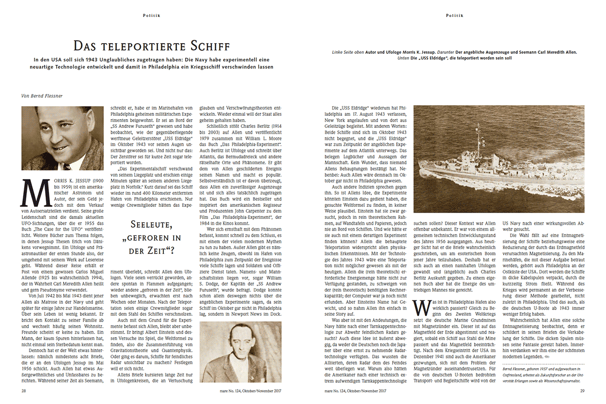 Das teleportierte Schiff