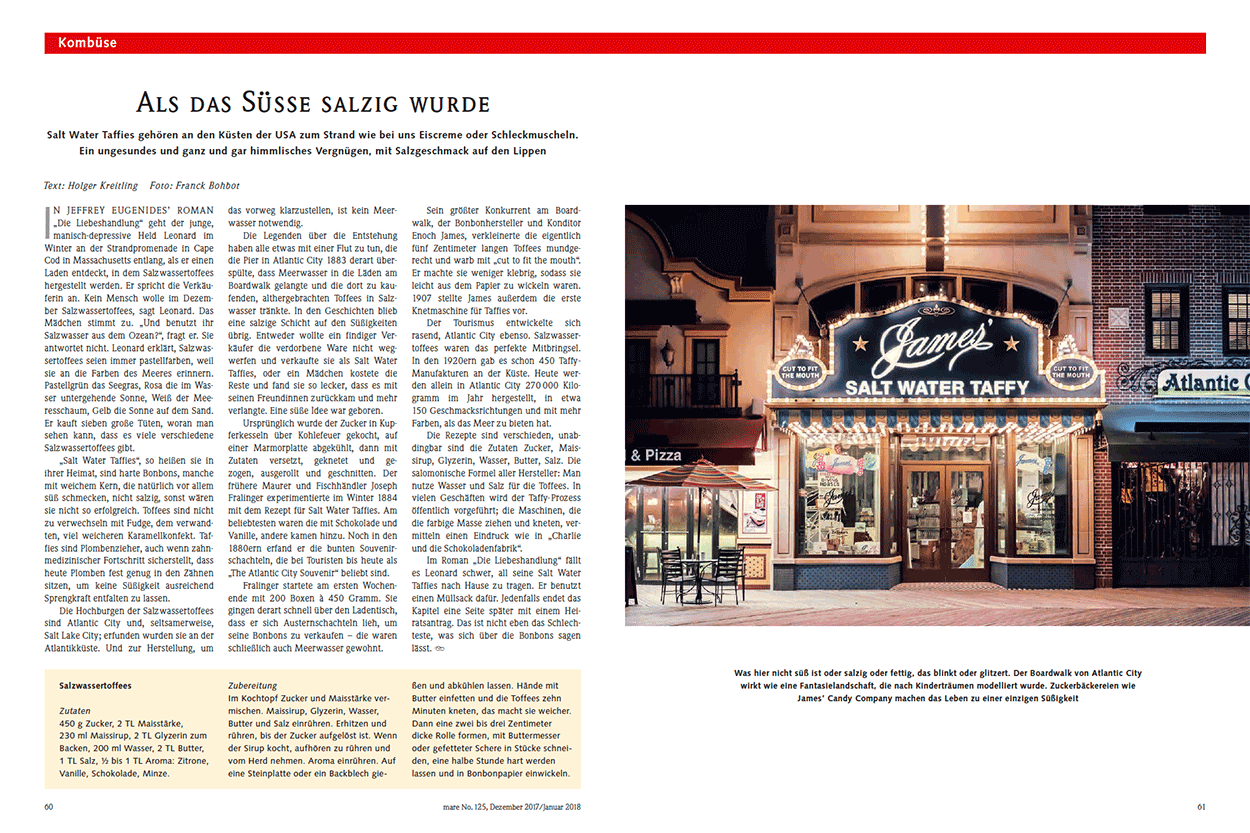 Als das Süße salzig wurde