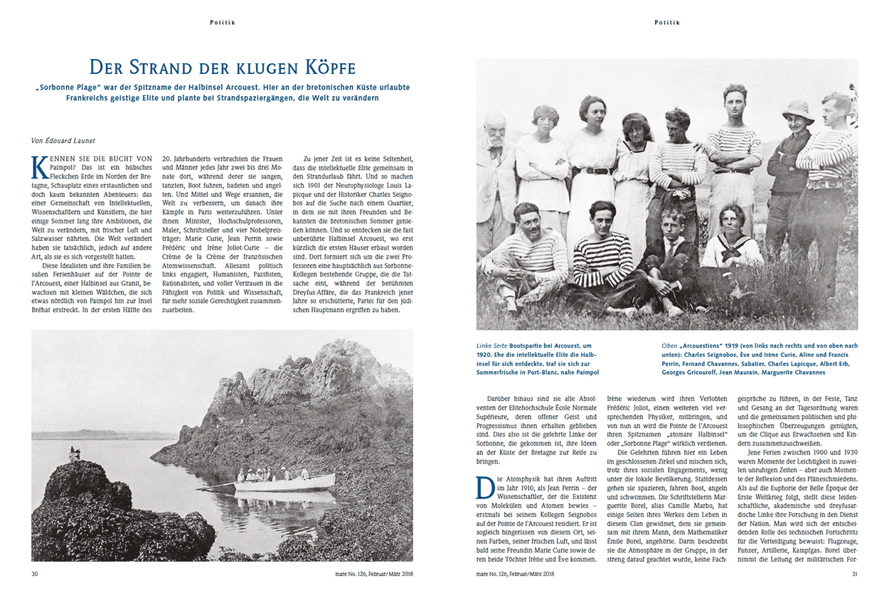 Der Strand der klugen Köpfe