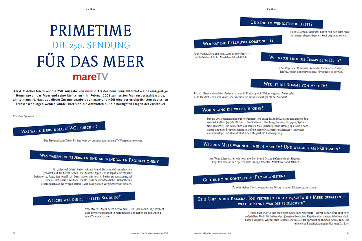 Primetime für das Meer – Die 250. Sendung mareTV