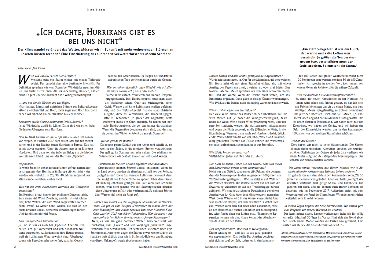 „Ich dachte, Hurrikans gibt es bei uns nicht“