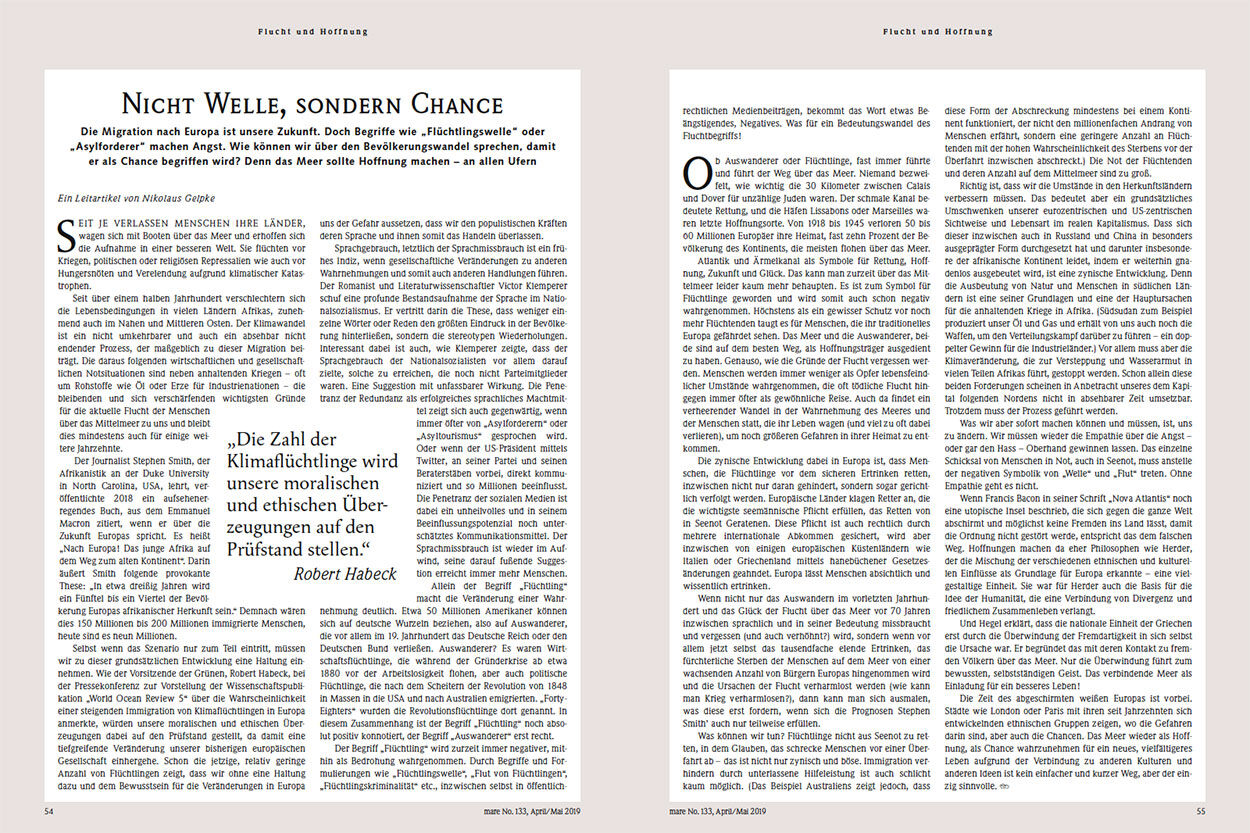 Nicht Welle, sondern Chance