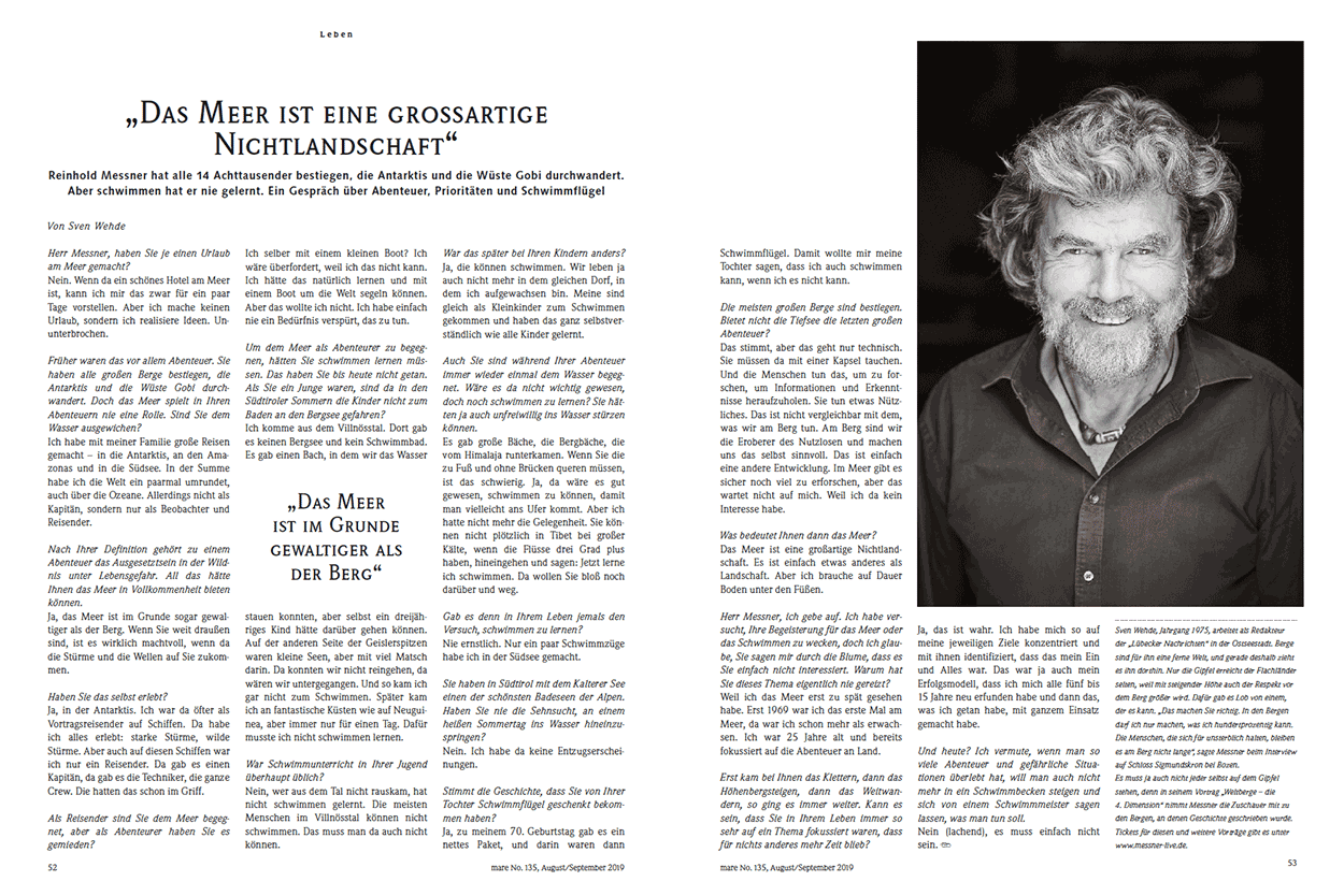 „Das Meer ist eine grossartige Nichtlandschaft“