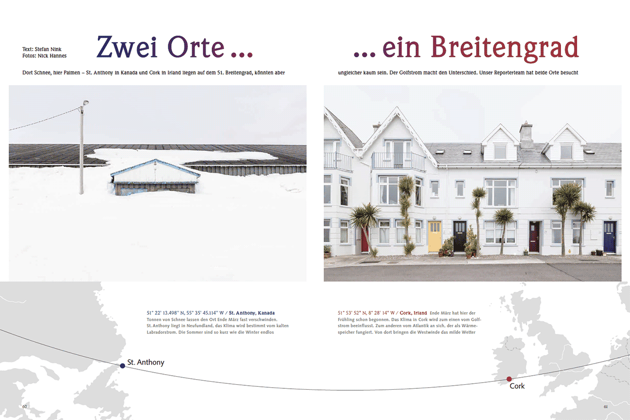 Zwei Orte … ein Breitengrad