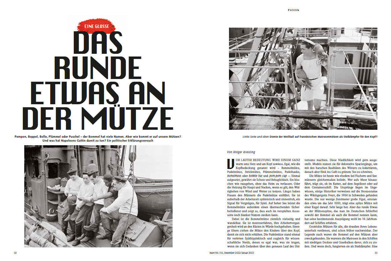 Das runde Etwas an der Mütze